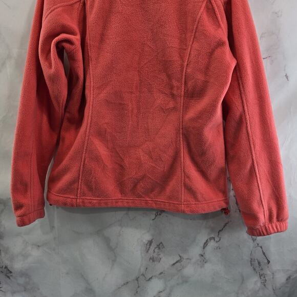 Columbia Jacket Womens Medium Coral Fleece Full Zip Mock Neck Benton Springs - Picture 7 of 12